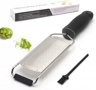 AGIgear Professional Cheese Graters for Kitchen Stainless Steel Handheld,Home Series Fine Cheese Grater With Handle for Cheese, Chocolate, Spices, Kitchen Gadgets