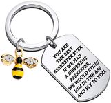 FEELMEM Beekeeper Gift The Bee Whisperer Gift You are Best Beekeeper Ever Honey Bee Keychain Beekeeping Gift for Bee Keeper