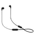 JBL Tune 215 - Bluetooth Wireless in-Ear Headphones with 3-Button Mic/Remote and Flat Cable - Black