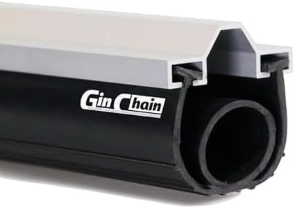 Ginchain Aluminum Track Garage Door Seals, U+O Shape Weather Seal, EPDM Rubber Retainer Base Kit, Universal Weather Stripping Kit (20ft), T2-006