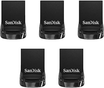 SanDisk 128GB 5-Pack Ultra Fit USB 3.2 Gen 1 Flash Drive (5x128GB) - Up to 400MB/s, Plug-and-Stay Design, Non-Retail Packaging - SDCZ430-128G-B5CTA