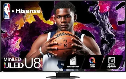 Hisense U8 Series 75U8N 75-Inch ULED 4K Smart TV | Mini-LED Pro | QLED | 3000 Nits | 144Hz | Motion Rate 480 | Dolby Vision IQ · Atmos | Full Array Local Dimming | 2.1.2 Ch Surround Sound | Google TV