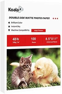 Koala Photo Paper Double-side Matte 8.5X11 Inches Compatible with Inkjet Printer 48LB Presentation Paper 100 Sheets