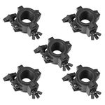 5 Pack Stage Light Clamps for DJ Lighting Products Par Light Plastic O Clamp Fit 3 Size Pipe Diameter: 25mm(F14) 38mm(F24) 50mm(F34), Load 33lb