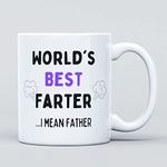 Panther Print World's Best Farter Rude Joke Large Heavy Duty Ceramic Novelty Funny Coffee Mug, Cup for Men & Women, Girls & Boys – Gift for Birthday, Leaving, Christmas - Father Colleague Boss