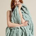 Bedsure Sage Green Fleece Blanket f