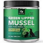 Petpal Green Lipped Mussels for Dogs - Hip & Joint Health Supplement with Natural Chondroitin, Vitamins, Anti Oxidants - Functional Dog Powder for Pet Mobility Support (8oz (160g))