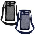 2 Pack Water Bottle Holder, Mesh Water Bottle Bag Crossbody Water Bottle Sling Water Bottle Pouch Water Bottle Sleeve Water Bottle Carrier with Adjustable Shoulder Strap for Hiking Camping Walking