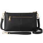 BOSTANTEN Leather Corssbody Bag Wristlet Clutch Purses Handbags Designer Envelope Wallet