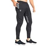 ZENWILL Mens Tapered Gym Joggers, F