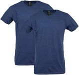 Gildan Men's Softstyle Cotton T-Shirt, Style G64000, 2-Pack, Navy, Large