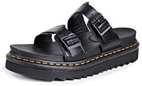 Dr. Martens Unisex Adults Myles Sandal, Black Brando, 5 US