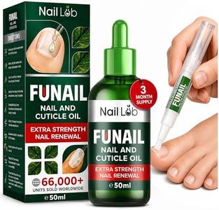 NAIL LAB Premium Fu Nail Elixir for Toenails - 50 ml | Includes 3 ml Pen & File | Extra Strong Nail Care Strengthener | Contains Tea Tree Oil | Repair Damaged Nails & Cuticles | Anti-Fungus Supplies