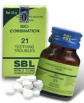 SBL Bio-Combination 21 Teething_Troubles - BC 21 TEETHING Tablets (Pack of 3 BOTTLES - 3 MONTHS Pack)