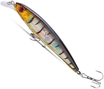Sougayilang Minnow Fishing Lures Crankbaits Set Fishing Hard Baits Swimbaits Boat Topwater Lures for Trout Bass Perch Fishing-Type 5