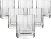 Luigi Bormioli 10825/01 Bach Whisky 255ml, Durable Glass for Spirits, Lead Free Crystal Tumbler, Italian Drinking Glasses (Colour: Clear), Quantity: 1 Set, 6 Pieces, 8.5 oz