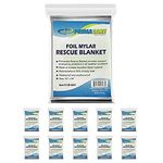 Primacare CSHB-10 Emergency Thermal Foil Mylar Blanket, 52 in. x 84 in, 20 Packs of 10= 200 Units