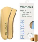 Fulton Universal Shoe Inserts For Women with Custom Molding & Arch Support - Everyday Cork Inserts for Shoes without Removable Insoles - Prevent Overpronation & Plantar Fasciitis (Womens Size 11.5-12)