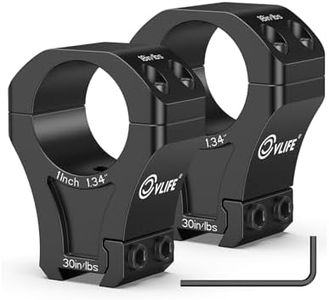 CVLIFE Precision 1 Inch Dovetail Scope Rings - High Profile Mounts with 1 Stop Pin - Rifle Scope Rings Fit 11mm and 3/8 inch Dovetail Rail - 2 Pieces