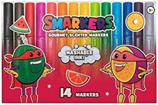 Smarkers - Washable Scented Markers, Assorted Colors, Medium Tip, 14 Count