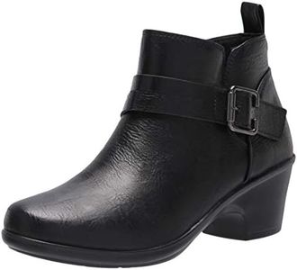 Easy Street Women's Ankle Boot, Black/Croco, 11M US