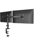 Suptek Dual LED LCD Monitor Desk Mount Heavy Duty Fully Adjustable Stand for 2 / Two Screens up to 27 inch (MD9442)