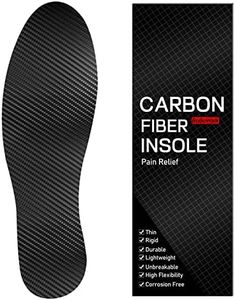 BOBOWALK Carbon Fiber Insole for Broken Toe, Turf Toe, Foot Fracture, Arthritis, Hallux Rigidus Limitus, Morton’s, Rigid Insert for Pain Relief Injury Recovery Alternative to Post Op Shoe 285 mm 1 PC