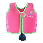 SwimBest Swim Vest - Swim Jacket/Buoyancy Aid with Safety Strap and Removeable Floats (Power of Flowers, Small)