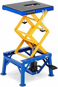 MSW Motorcycle Lift Motorcycle Jack Hydraulic Motorcycle Scissor Lift 150kg MSW-MHB-150 (Steel, Height 35-87cm, Platform Area 41x35cm)