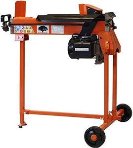 Forest Master FM10T-6 Electric Log Splitter 6 Ton - DuoCut Blade - Log Length up to 430mm - Pre-Filled Ready for Use - Workbench, Guard and Stand - Ramstop