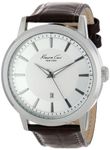 Kenneth Cole New York Men's Quartz Stainless Steel Case Leather Strap Brown,(Model:KC1952), Brown, Quartz Movement