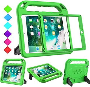 BMOUO Kids Case for iPad 9.7 2018/2017/iPad Air 2/1/Pro 9.7 - Built-in Screen Protector Shockproof Handle Convertible Stand Case for iPad 9.7 Inch 2018 (6th Generation)/2017 (5th Generation),Green