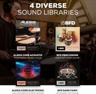 Alesis Strata Club Electric Drum Kit – Digital Drum Set for Beginners