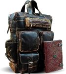 Buffalo Leather Backpack Multi Pock