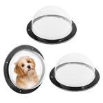 RooPeem 2 Pack Dog Fence 12.2inch Clear View Dome Pet Transparent Window Bubble House Acrylic Bubble Peek Window Playground Doggie Fence Safe Window