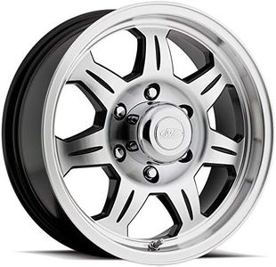 Raceline Wheels Aluminum Trailer Wheels 870 ELEMENT Black Machined Finish, 16X6" 8X165.1 Bolt Pattern 0mm Offset/(3.5"B/S), 7 Spoke Design, Utility, Boat Trailer Automotive Wheels