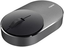 Rapoo RP M600MN BL Mini Silent Wireless Mouse, Bluetooth and Wireless (2.4 GHz) via USB, Multi-Mode, Flat, 1300 DPI, Black