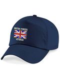 British Forces Veteran Embroidered Baseball, Royal Navy Britian Flag Hat (Navy)