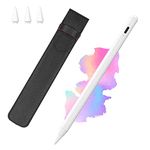 ECOBASIC Stylus Pen For Ipad With Palm Rejection&Fast Charging,Ipad Pencil Compatible With Apple Ipad Pro 11&12.9" (2018-2022)Ipad 10/9/8/7/6Th Gen,Ipad Air 3Rd/4Th/5Th Gen,Ipad Mini 5/6Th Gen,White