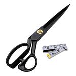 Premium Fabric Scissors Heavy Duty, Sharp All Purpose Scissors for Office Craft Sewing Embroidery, Professional Dressmakers Shears- 8 inch