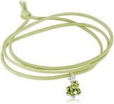 Heartbreaker WH 007 Bracelet from the Collection Heart Wishes Harmony Cotton/Unisex Bracelet with Frog Pendant/Elegant Friendship Bracelet Silver-Plated, 59 centimeters, Brass, Without Stone