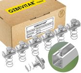 GZBEVITAR Spring Channel Nut and Bolt - 3/8" x 15/16" for 1-5/8" Strut Channel. Strut Channel Spring Nut 3/8"-16 with Thickened Galvanized Plating (32 Pack)