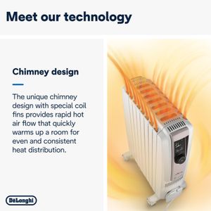De'Longhi Dragon 4 Oil Radiator Heater – 2000W Electric