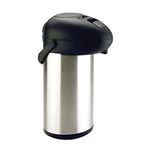 5L Airpot - Tea Coffee Stainless Steel Air Pot | Suitable for Hot Drinks, Hot Chocolate, Soup Drinks, 5 Litre Travel Jug | Extra Strong for Catering, Fishing, Camping, Hiking, Commercial, Garden