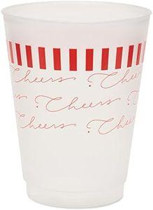 American Greetings Christmas Party Supplies, Kathy Davis Designs, Plastic Cups (10-Count)