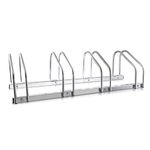 Hillington 2, 3, 4, 5 Bike Floor Or Wall Mount Bicycle / Galvanised Cycle Rack Storage Locking Stand Great For Garage, Garden Or Shed And For Security (Four Bikes)