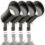 Kichler #28310, Landscape Lighting Accent Lights Wall Wash Lights, Showscape Collection LED MR 16 Spotlight 30 Degrees Spread Olde Bronze; 5 Watt, 30-Degree Lamp and Connectors Included (4 Pack)