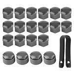 Octavia Wheel Nut Covers - Wheel Nut Caps 17Mm 20Pcs 17Mm Nut Anti‑Theft Cover Cap Gray 20Pcs 17Mm Nut Car Wheel Auto Hub Screw Protection Anti‑Theft Cover Cap Gr