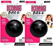 KONG - Extreme Ball - Durable Rubber Dog Toy for Power Chewers, Black - for Medium/Large Dogs