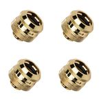 Barrow G1/4" to 16mm Hard Tubing Compression Fitting, Gold, 4-Pack